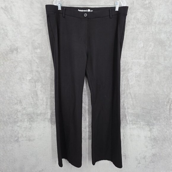 Betabrand Classic Dress Yoga Bootcut Pants 2XL Black Pull On Comfort Office Work - Picture 8 of 8